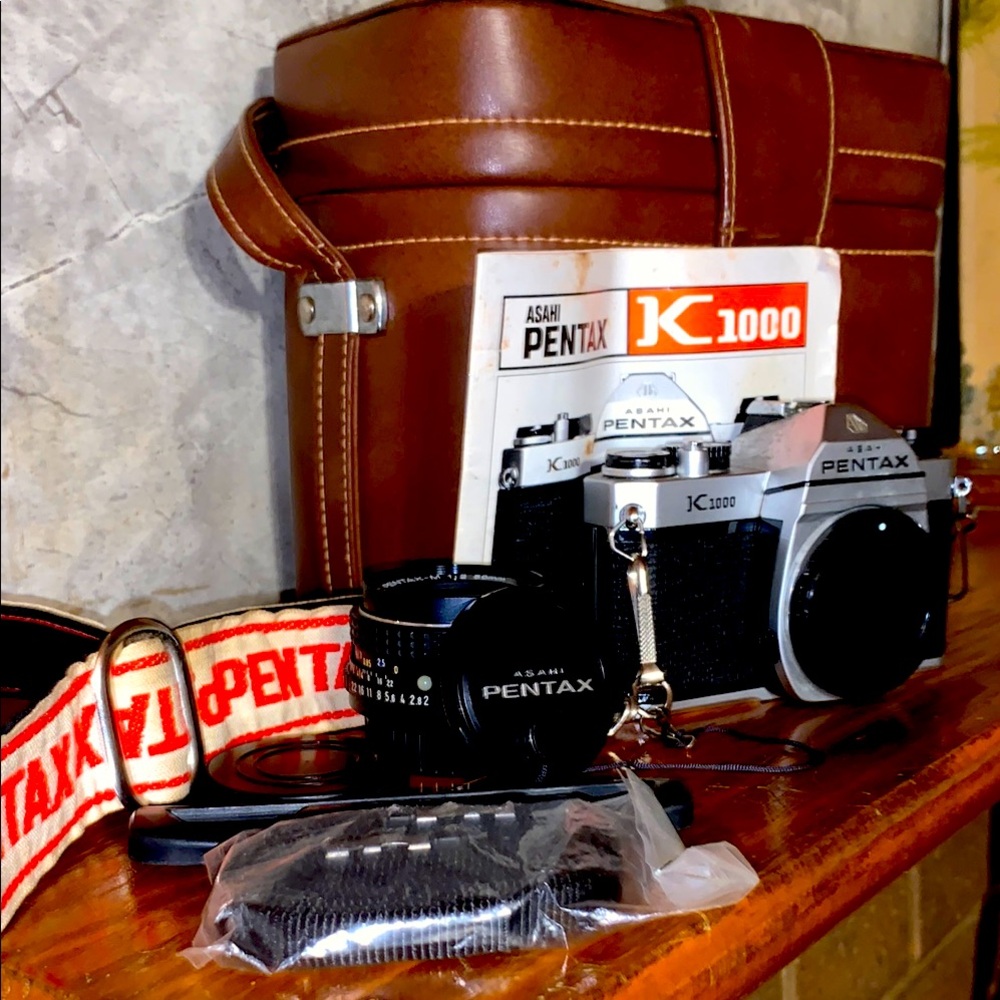Vintage Asahi Pentax K1000 35MM Film Camera Old School Photo Photography Camera